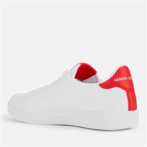 armani exchange white trainers.